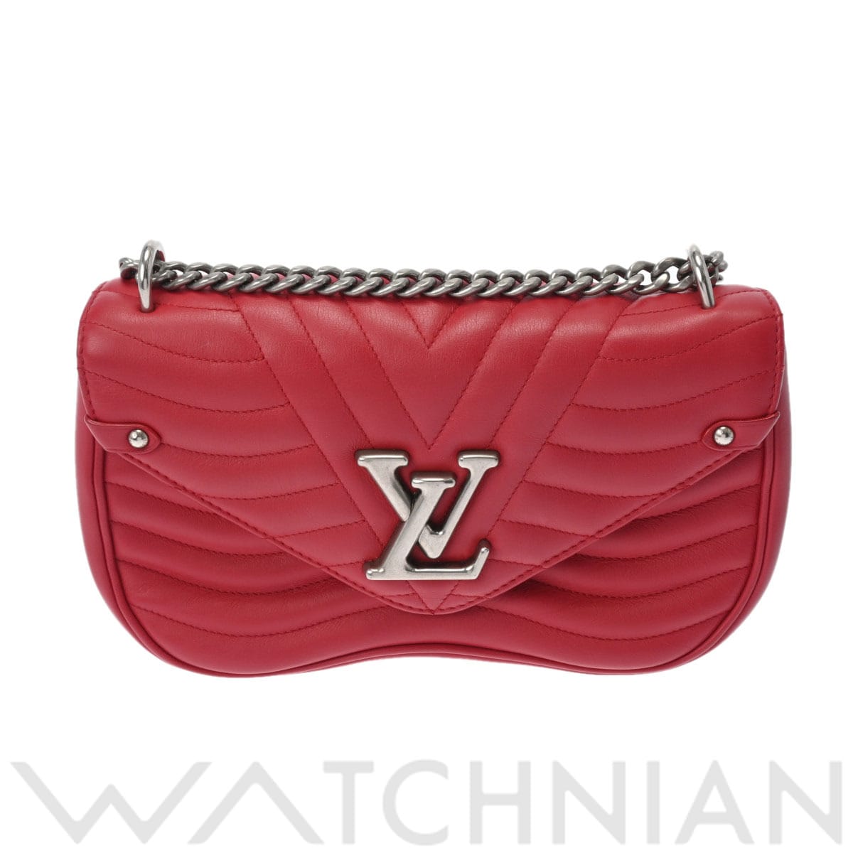 Louis Vuitton New Wave Chain Bag PM Red/ Antique Tone Silver Fittings  Smooth Calf Ladies Bag 【Used】【bag】: Brand Bag|WATCHNIAN(WATCHNIAN) Official  Online Store / Old Ippuukishi