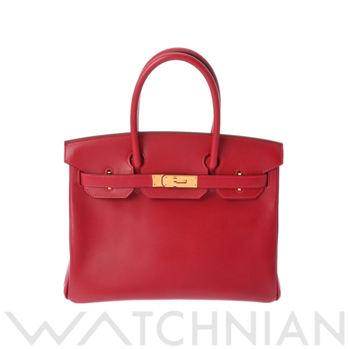 エルメス バーキン 30 ルージュヴィフ タデラクト レディース バッグ 【中古】【bag】