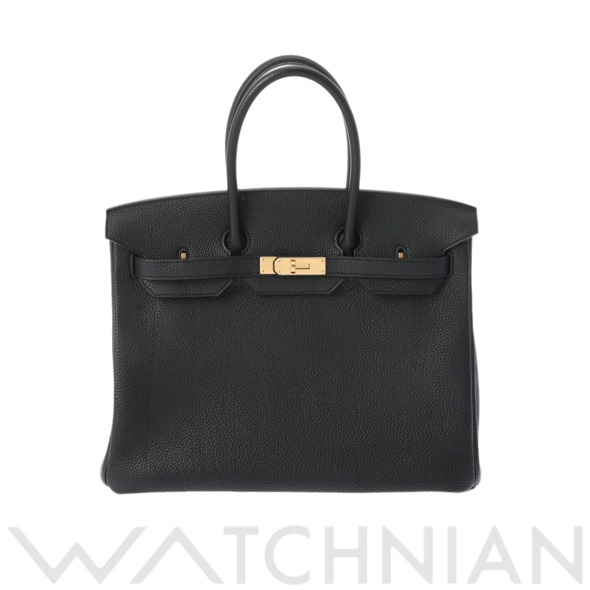 エルメス バーキン 35 ブラック/ゴールド金具 トゴ ユニセックス バッグ 【中古】【bag】