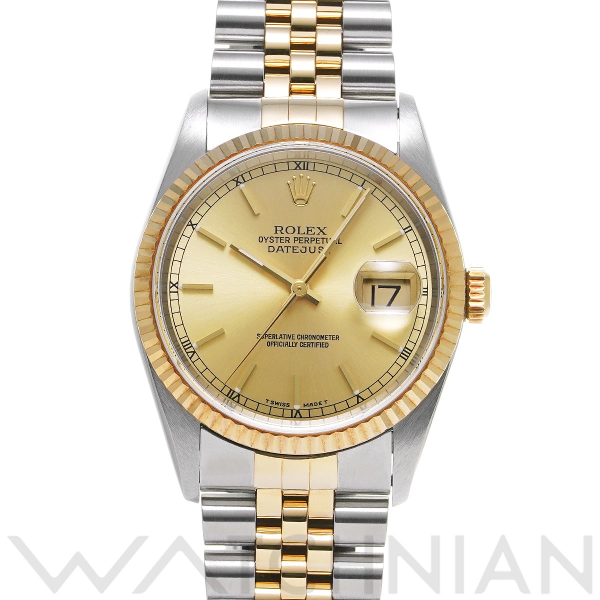 ロレックス デイトジャスト 16233 シャンパン メンズ 時計 【中古】【wristwatch】