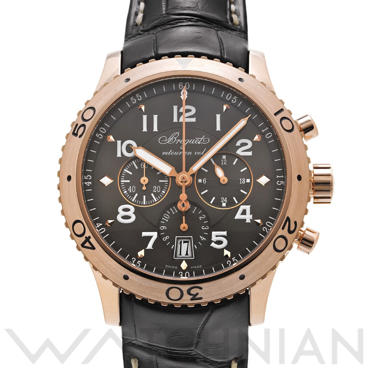 ブレゲ トランスアトランティック タイプXXI 3810BR/92/9ZU ブラウン メンズ 時計 【中古】【wristwatch】