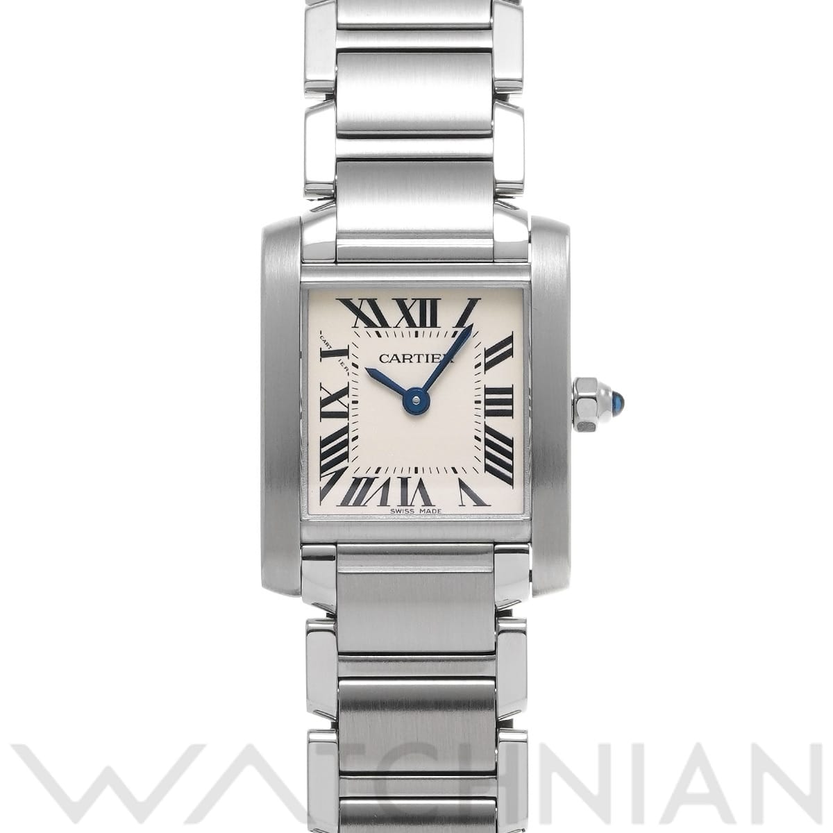 カルティエ タンクフランセーズ SM W51008Q3 シルバー レディース 時計 【中古】【wristwatch】
