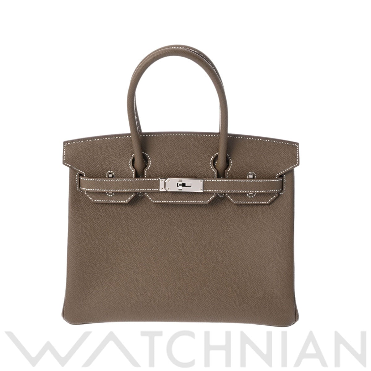 エルメス バーキン 30 エトゥープ/パラジウム金具 ヴォーエプソン レディース バッグ 【未使用】【bag】
