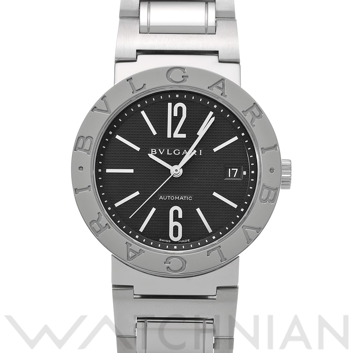 ブルガリ ブルガリブルガリ BB38SS AUTO ブラック メンズ 時計 【中古】【wristwatch】