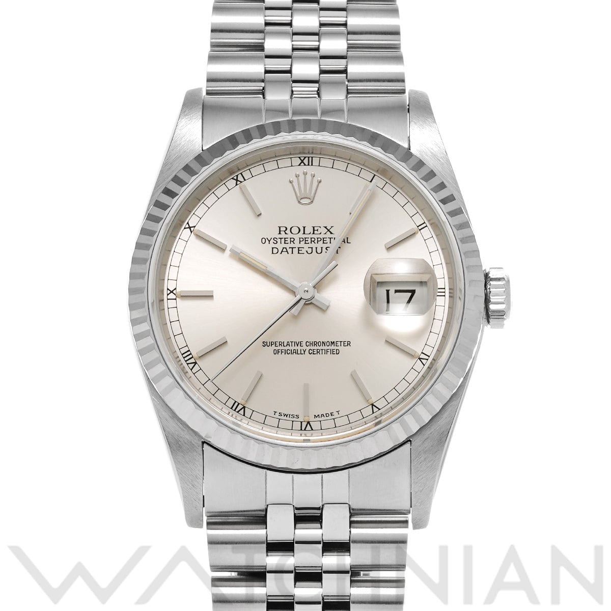 ロレックス デイトジャスト 16234 シルバー メンズ 時計 【中古】【wristwatch】