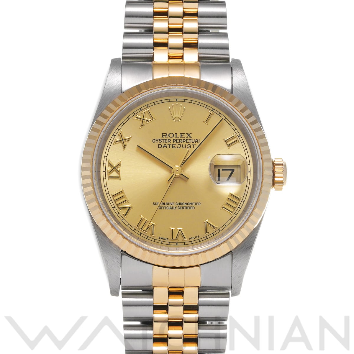 ロレックス デイトジャスト 16233 シャンパン メンズ 時計 【中古】【wristwatch】