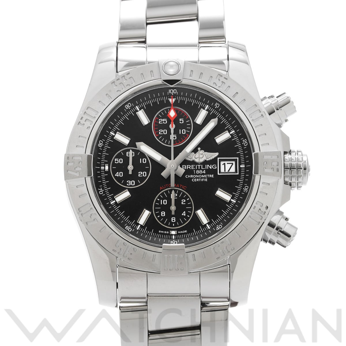 ブライトリング アベンジャー II A1338111/BC32 ブラック メンズ 時計 【中古】【wristwatch】