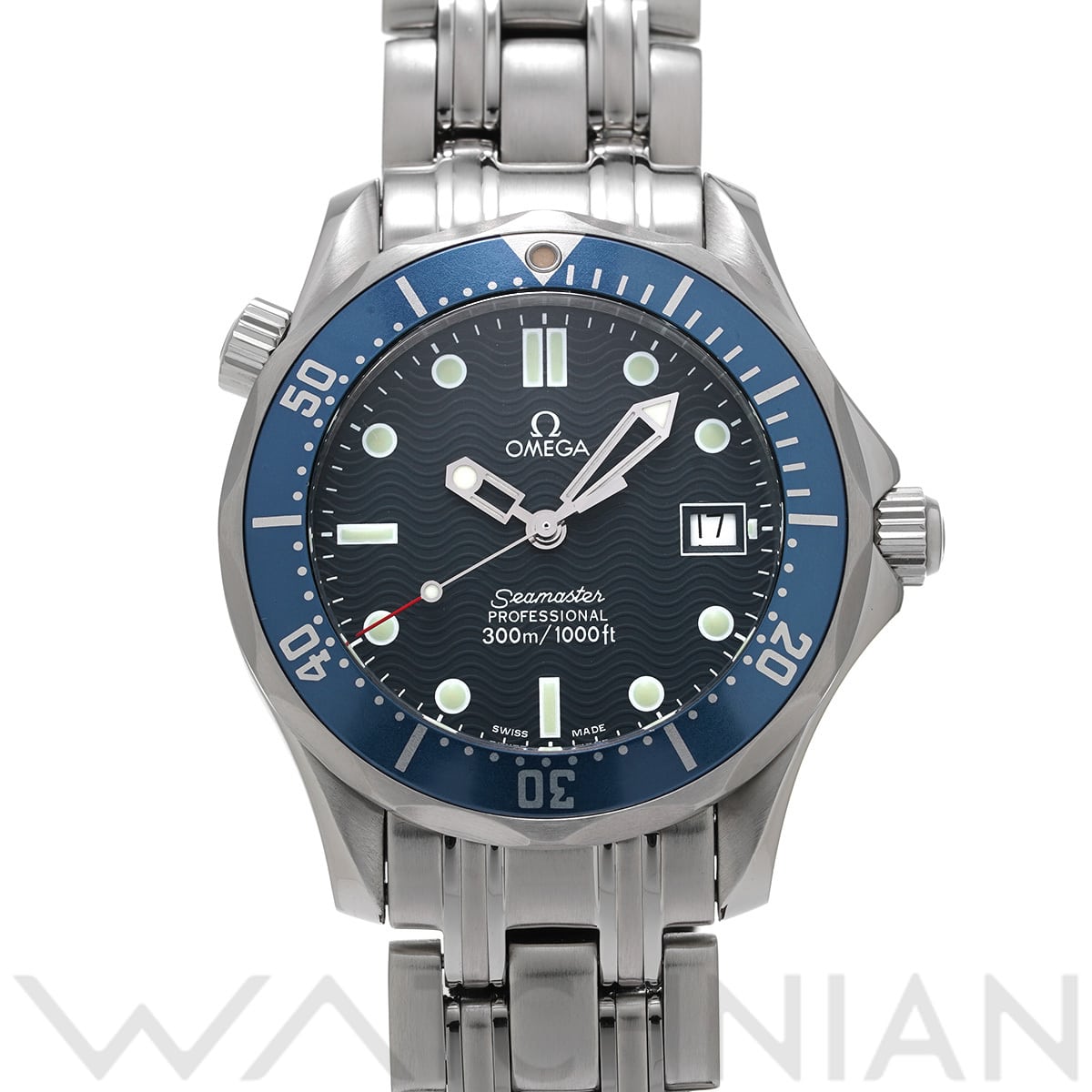 オメガ シーマスター 300 ミッドサイズ 2562.80 ブルー ユニセックス 時計 【中古】【wristwatch】