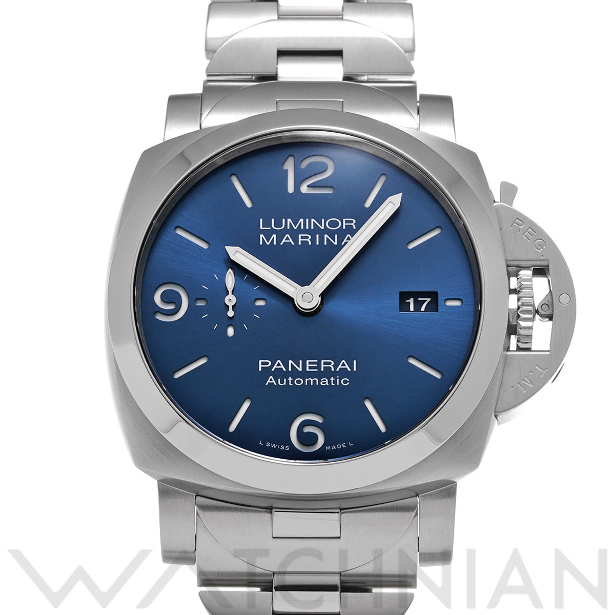 パネライ ルミノールマリーナ スペッキオブルー PAM01316 ブルー メンズ 時計 【中古】【wristwatch】