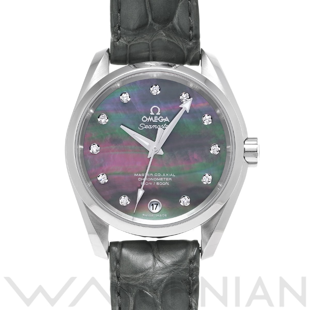 オメガ シーマスター アクアテラ マスター コーアクシャル 231.13.39.21.57.001 ブラックシェル/ダイヤモンド メンズ 時計 【中古】【wristwatch】