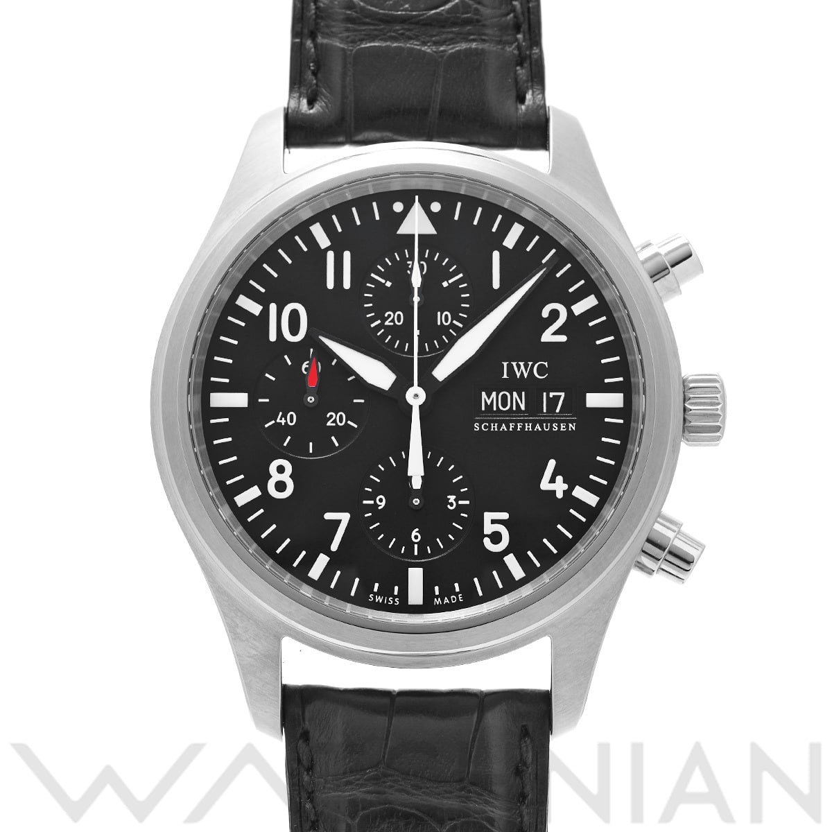 IWC パイロットウォッチ クロノグラフ IW371701 ブラック メンズ 時計 【中古】【wristwatch】