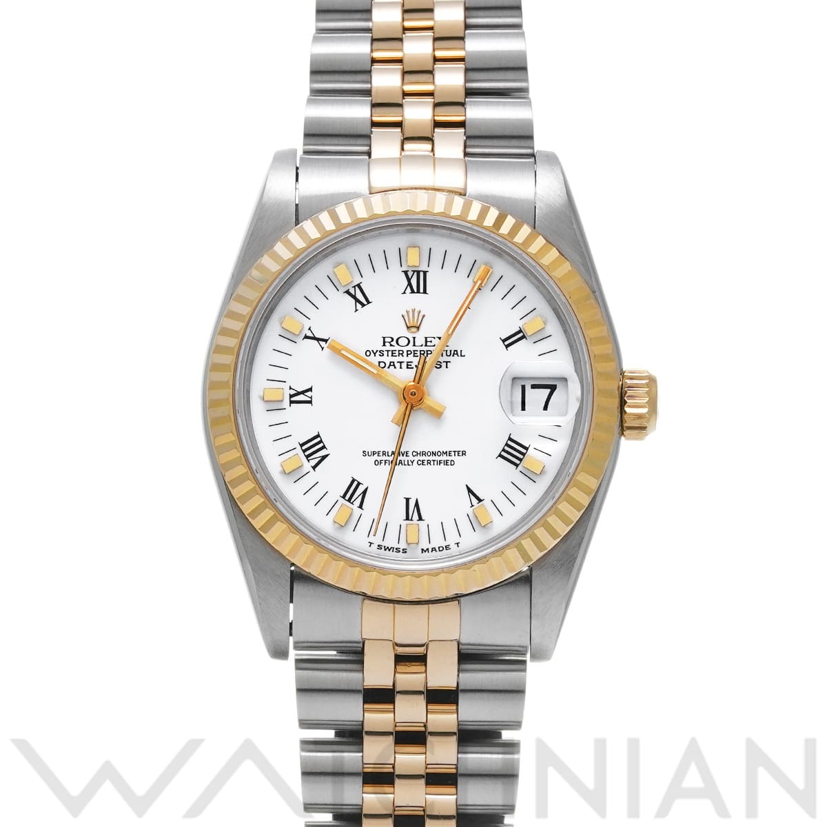 ロレックス デイトジャスト 68273 ホワイト ユニセックス 時計 【中古】【wristwatch】