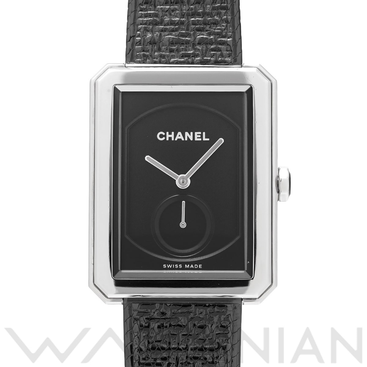 シャネル ボーイフレンド ツイード H5201 ブラック ユニセックス 時計 【中古】【wristwatch】