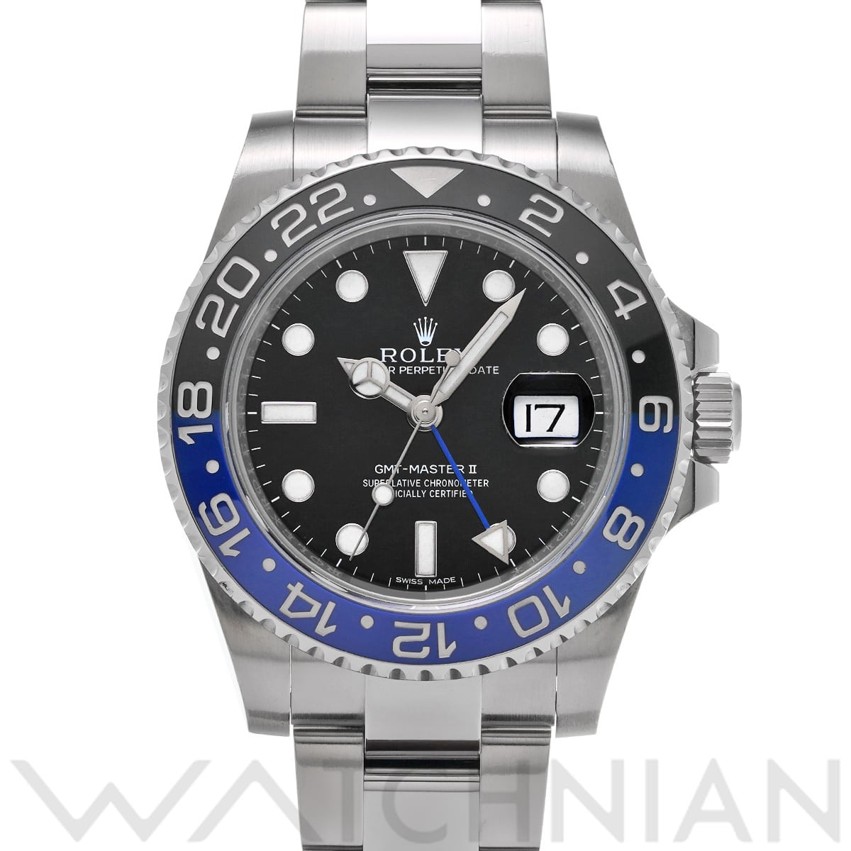 ロレックス GMTマスターII 116710BLNR ブラック メンズ 時計 【中古】【wristwatch】