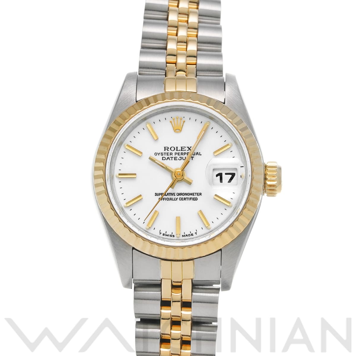 ロレックス デイトジャスト 69173 ホワイト レディース 時計 【中古】【wristwatch】