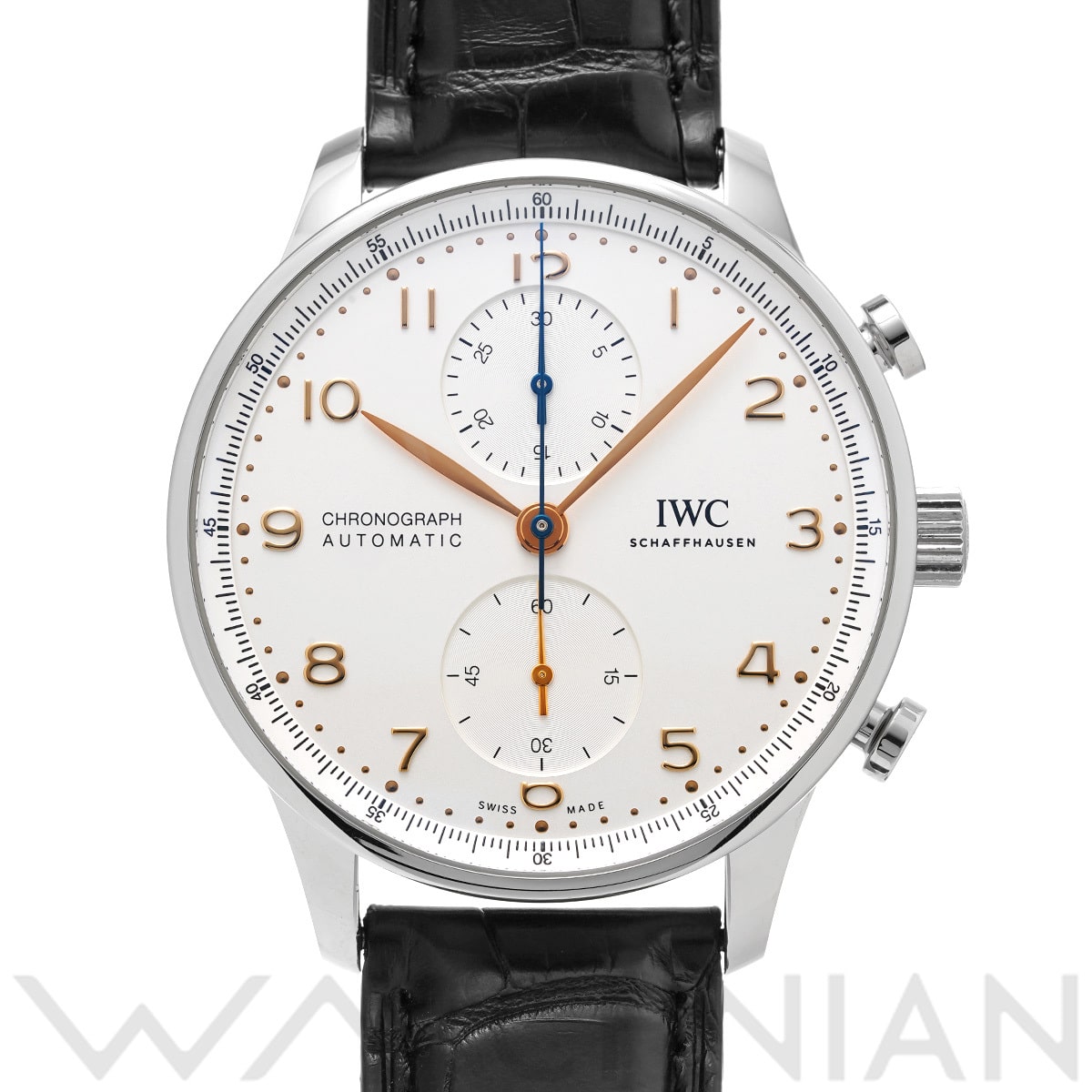 IWC ポルトギーゼ クロノグラフ IW371604 シルバー メンズ 時計 【中古】【wristwatch】