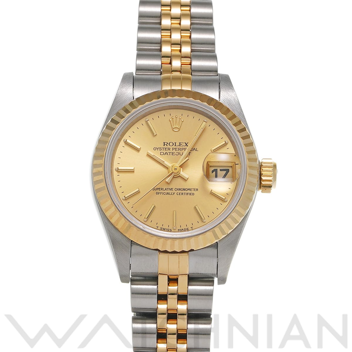 ロレックス デイトジャスト 69173 シャンパン レディース 時計 【中古】【wristwatch】