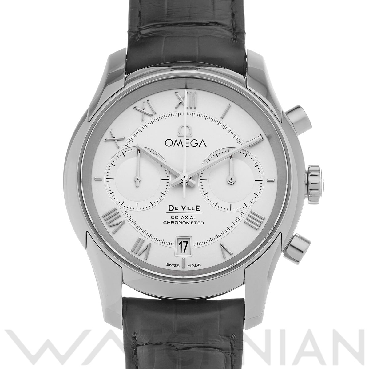 オメガ デ・ヴィル アワービジョン コーアクシャル クロノグラフ 431.13.42.51.02.001 シルバー メンズ 時計 【中古】【wristwatch】