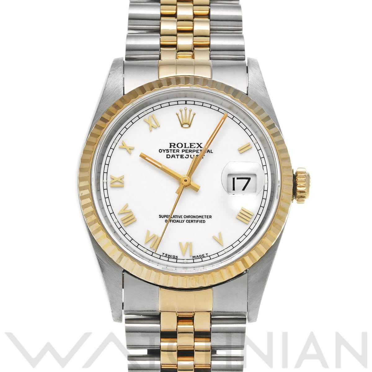 ロレックス デイトジャスト 16233 ホワイト メンズ 時計 【中古】【wristwatch】