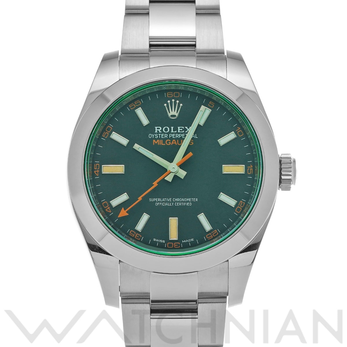 ロレックス ミルガウス 116400GV インテンスブラック メンズ 時計 【中古】【wristwatch】