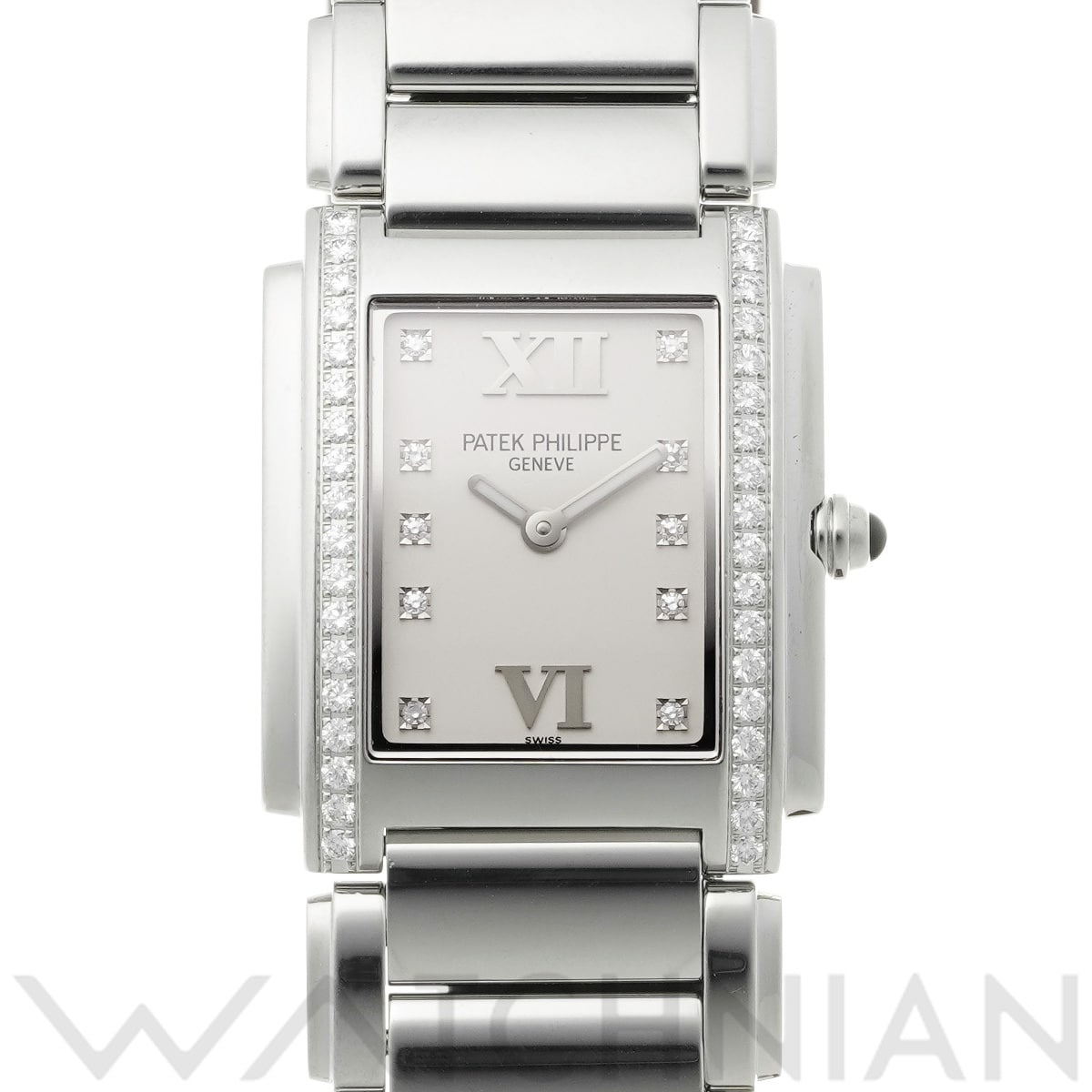 パテック フィリップ トゥエンティ-4 4910/10A-011 オパーリン/ダイヤモンド レディース 時計 【中古】【wristwatch】