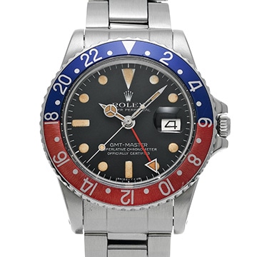 ロレックス GMTマスター 1675 ブラック メンズ 時計 【中古】【wristwatch】