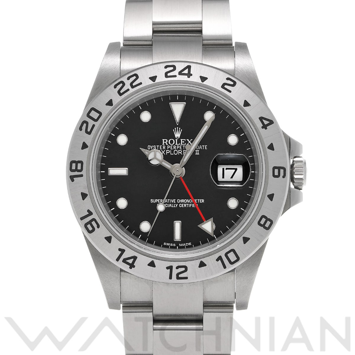 ロレックス エクスプローラーII 16570 ブラック メンズ 時計 【中古】【wristwatch】