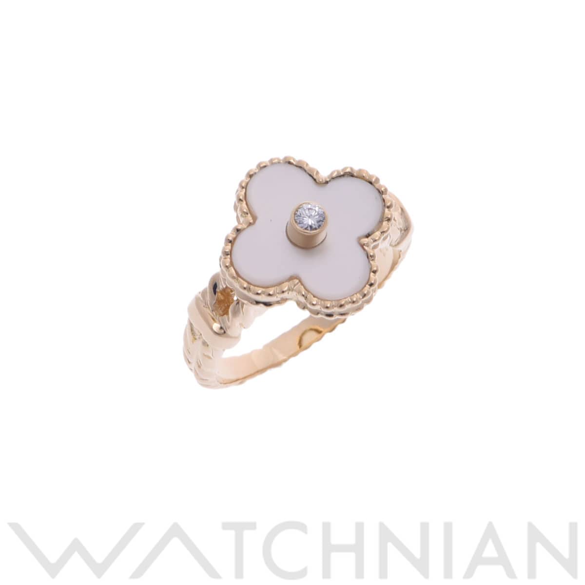 ヴァン クリーフ&アーペル ヴィンテージアルハンブラ リング 1PD ゴールド 18Kイエローゴールド レディース ジュエリー 【中古】【jewelry】