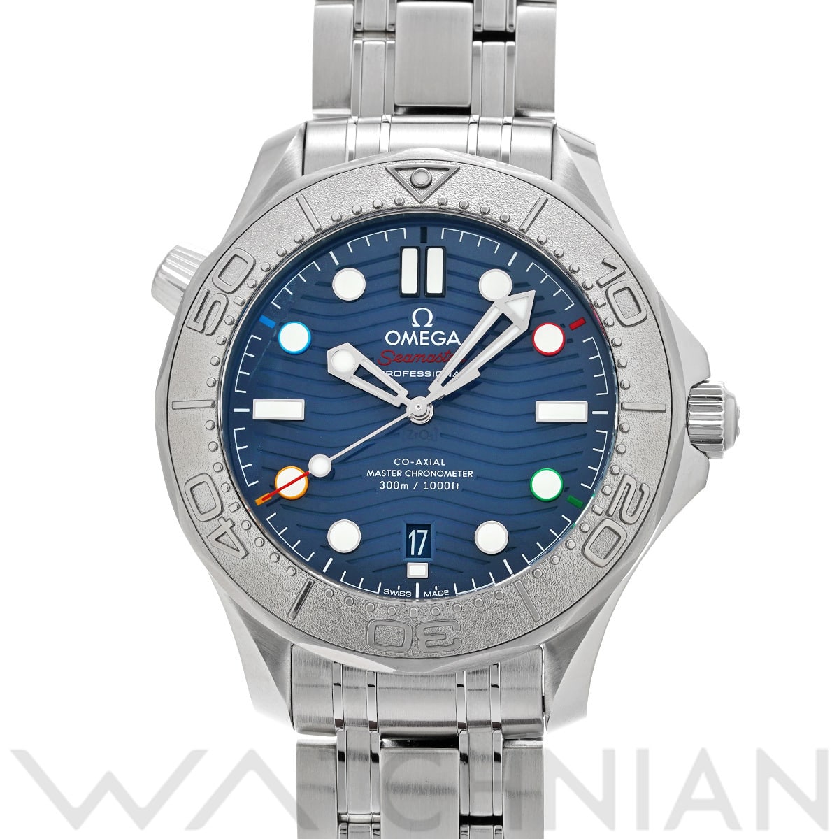 オメガ シーマスター ダイバー300 522.30.42.20.03.001 ブルー メンズ 時計 【中古】【wristwatch】