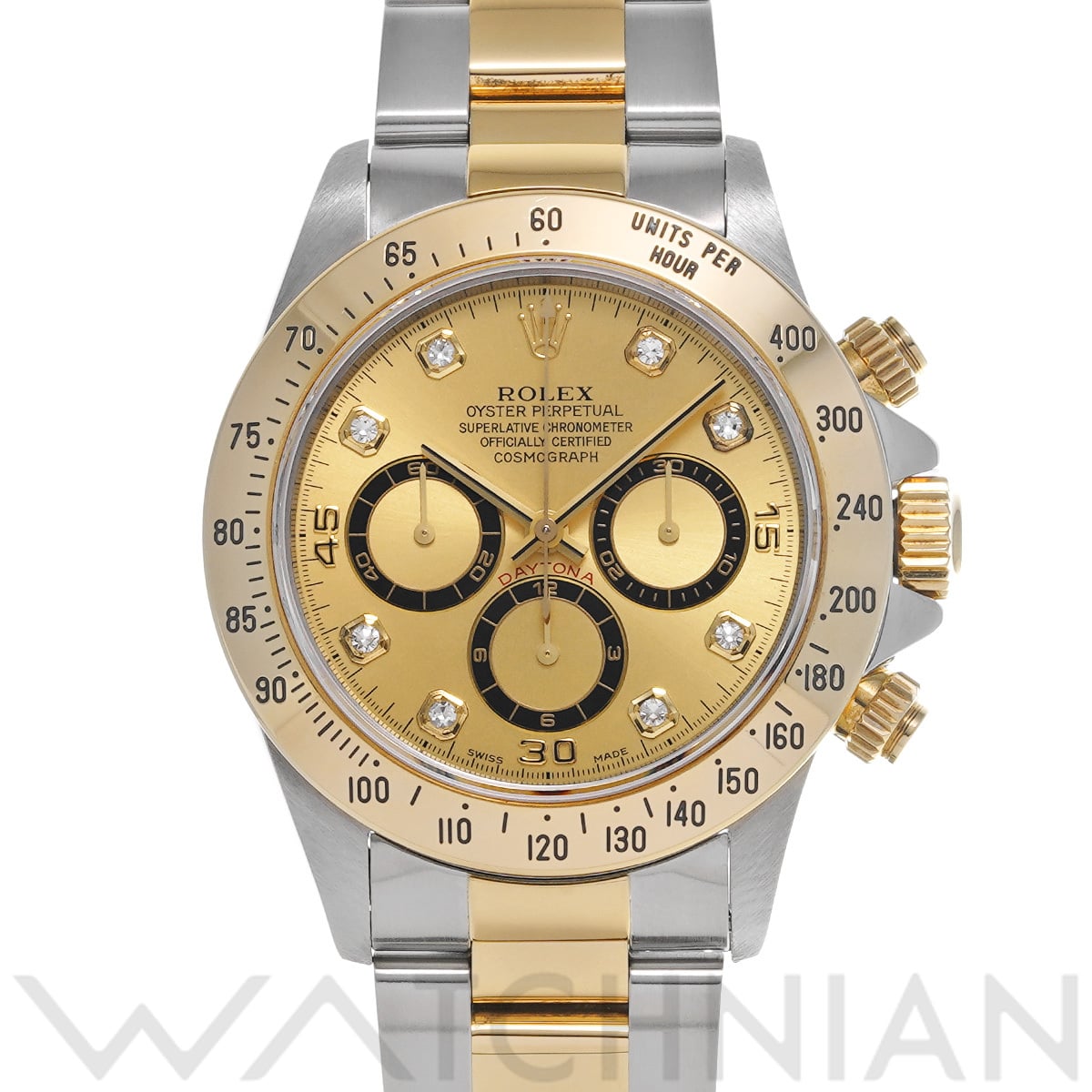 ロレックス コスモグラフ デイトナ 16523G シャンパン/ダイヤモンド メンズ 時計 【中古】【wristwatch】