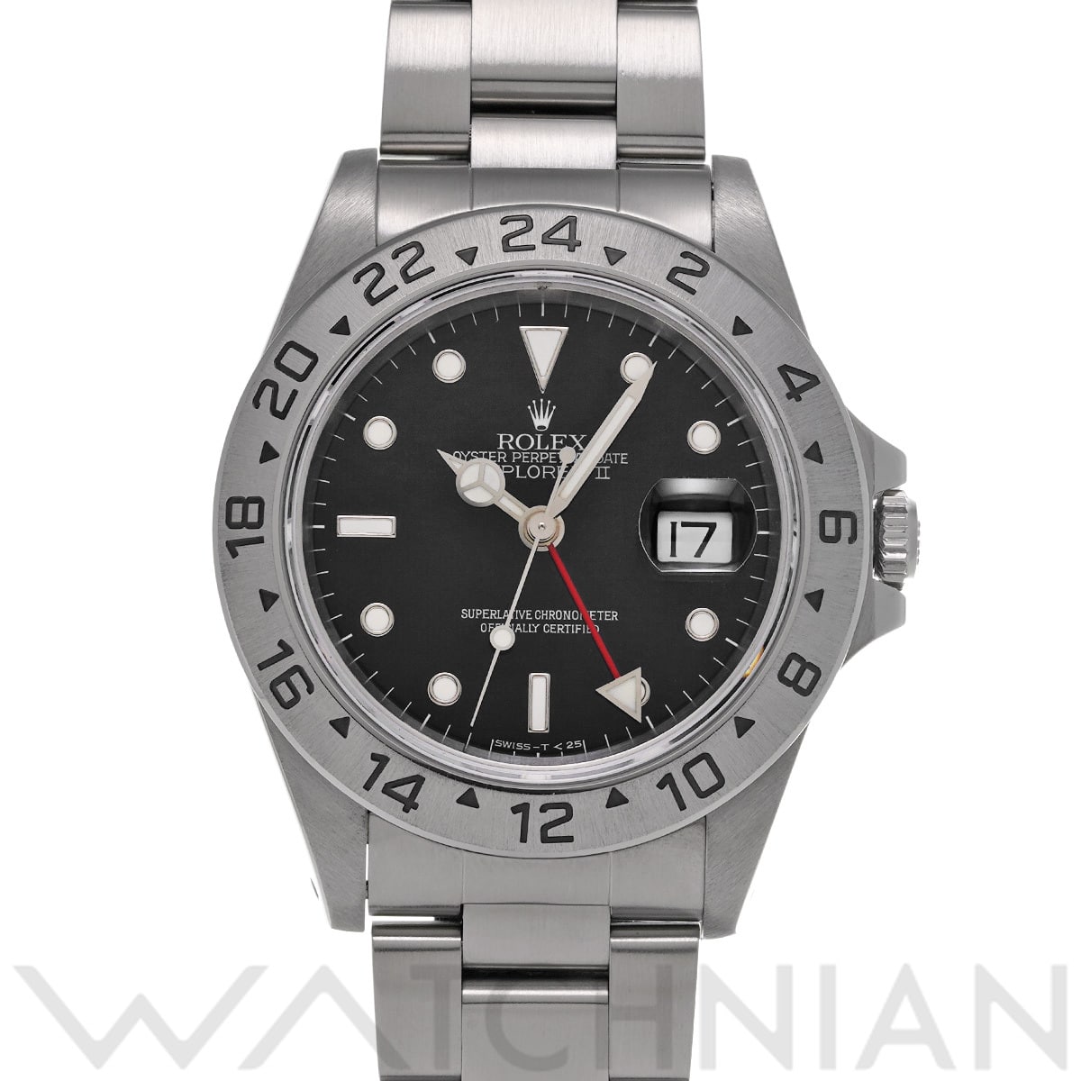 ロレックス エクスプローラーII 16570 ブラック メンズ 時計 【中古】【wristwatch】