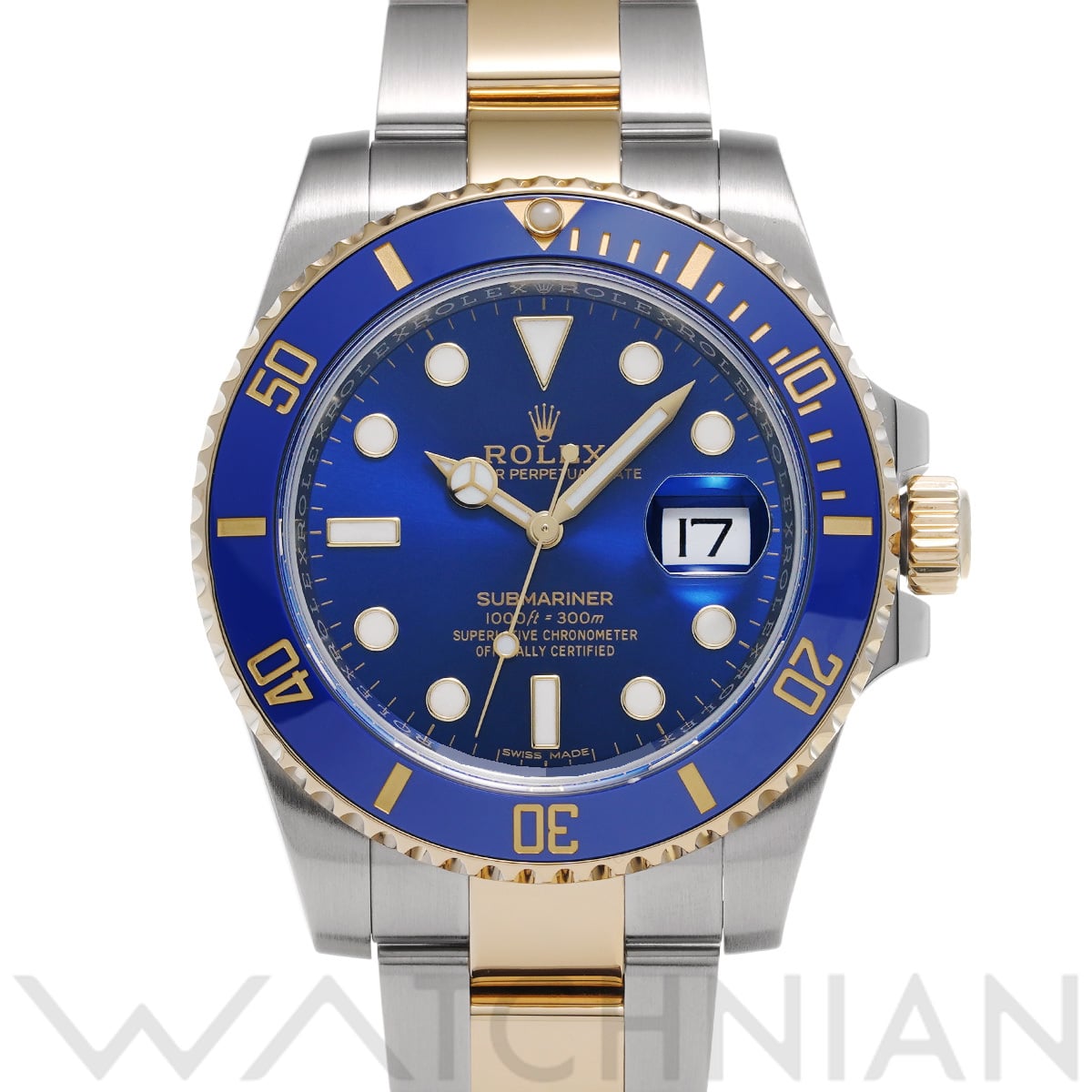 ロレックス サブマリーナ デイト 116613LB ブルー メンズ 時計 【中古】【wristwatch】