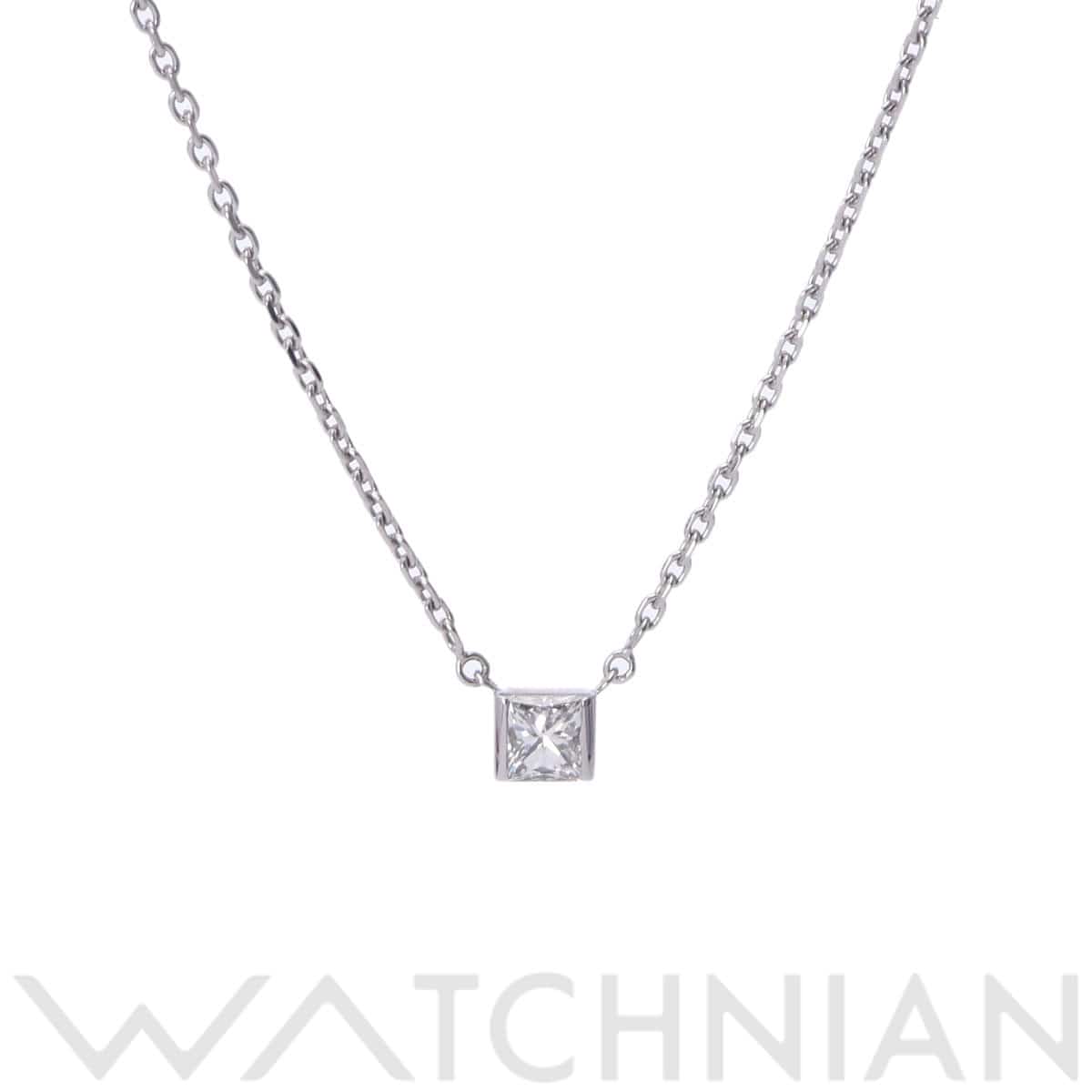 カルティエ タンクネックレス シルバー K18ホワイトゴールド WG レディース ジュエリー 【中古】【jewelry】