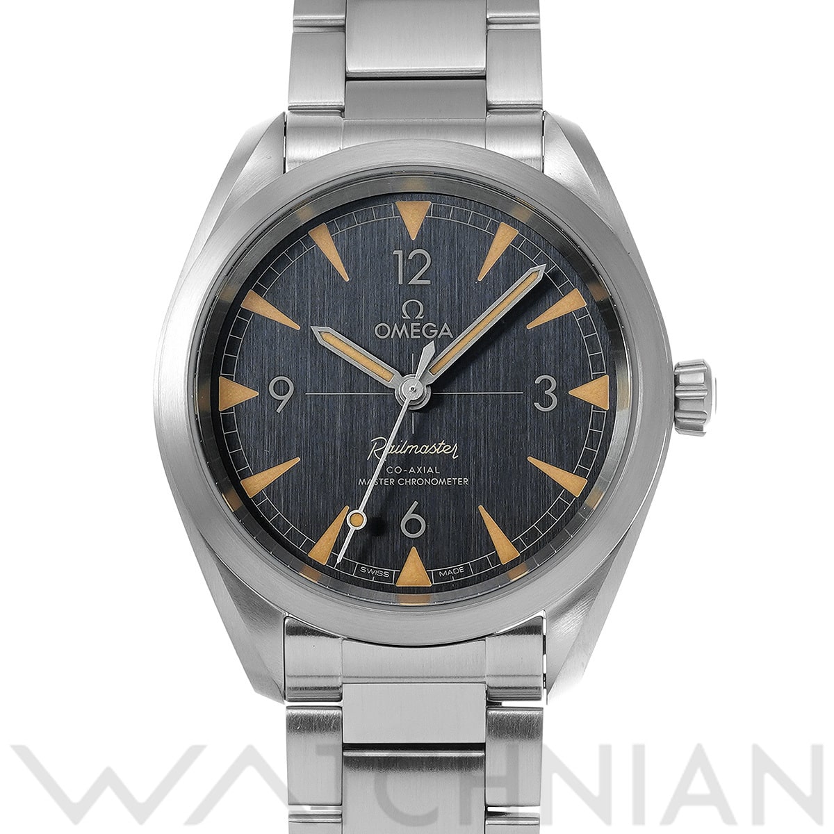オメガ シーマスター レイルマスター コーアクシャル マスタークロノメーター 220.10.40.20.01.001 ブラック メンズ 時計 【新品】【wristwatch】