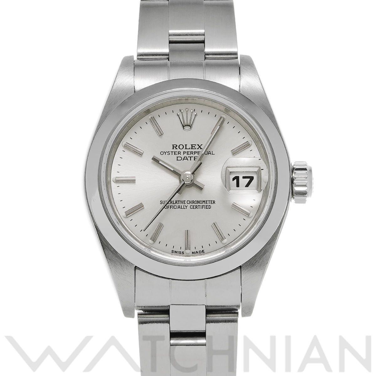 ロレックス オイスターパーペチュアル デイト 79160 シルバー レディース 時計 【中古】【wristwatch】