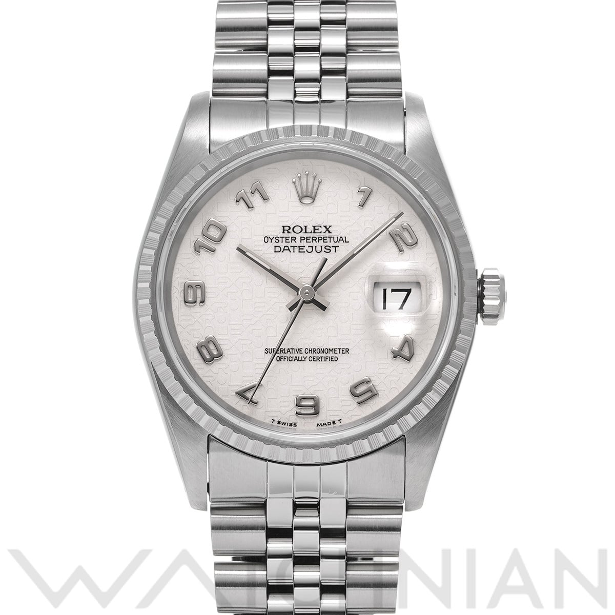 ロレックス デイトジャスト 16220 アイボリーコンピュータ メンズ 時計 【中古】【wristwatch】