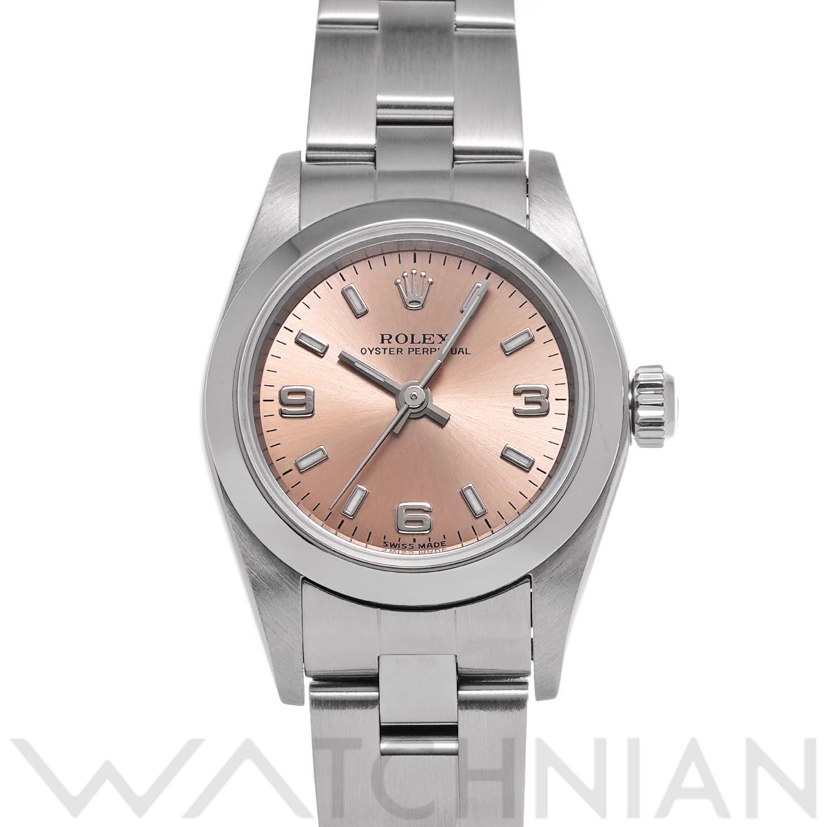 ロレックス オイスターパーペチュアル 76080 ピンク レディース 時計 【中古】【wristwatch】