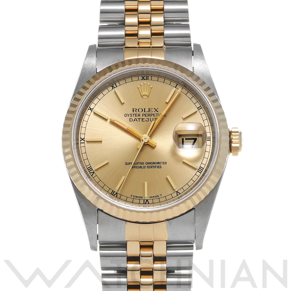 ロレックス デイトジャスト 16233 シャンパン メンズ 時計 【中古】【wristwatch】