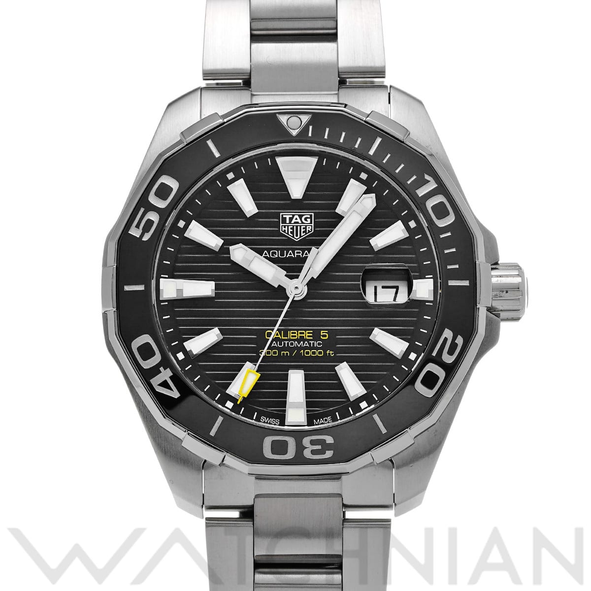 タグ ホイヤー アクアレーサー キャリバー5 WAY201A.BA0927 ブラック メンズ 時計 【中古】【wristwatch】