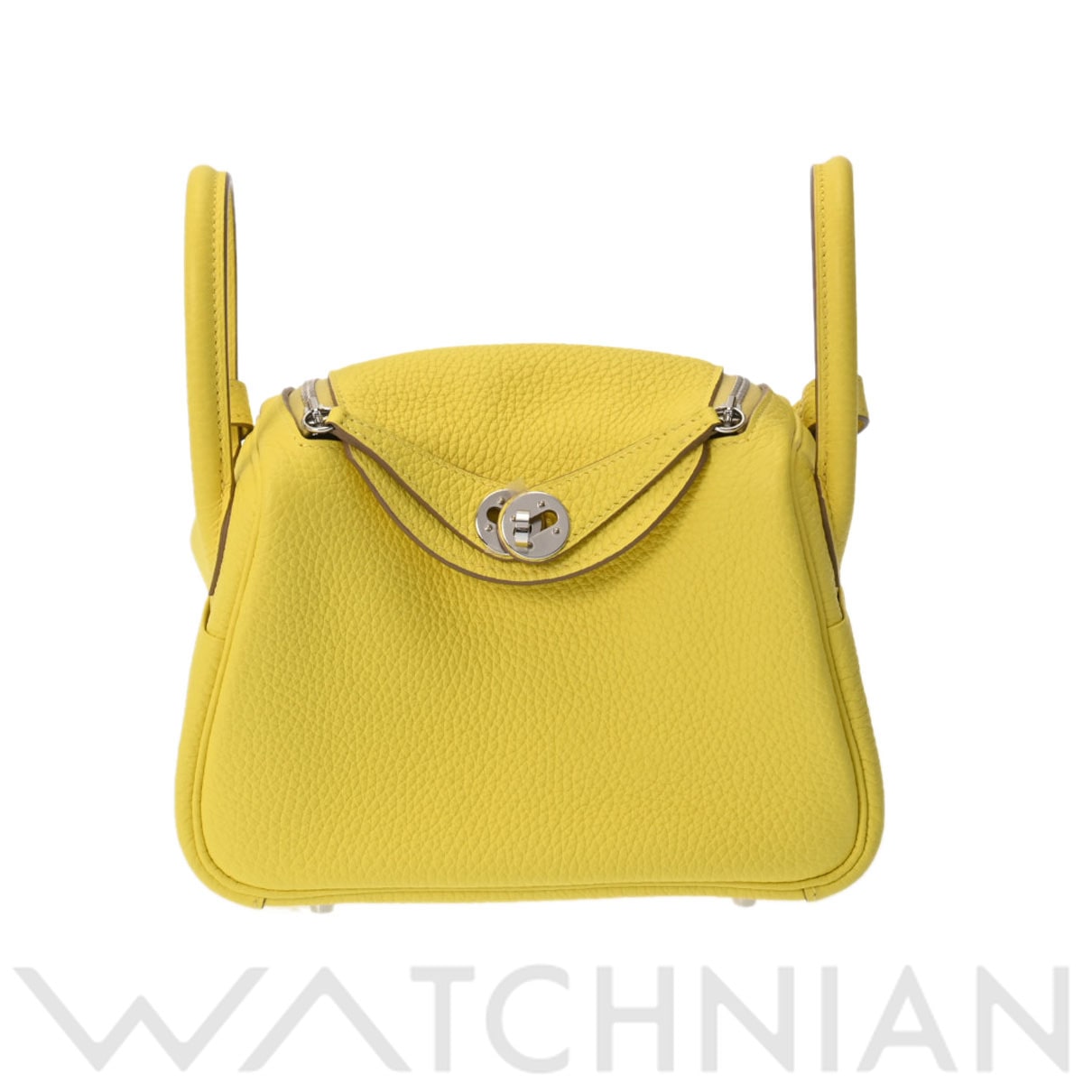 エルメス リンディ ミニ ライム/パラジウム金具 トリヨンクレマンス レディース バッグ 【中古】【bag】