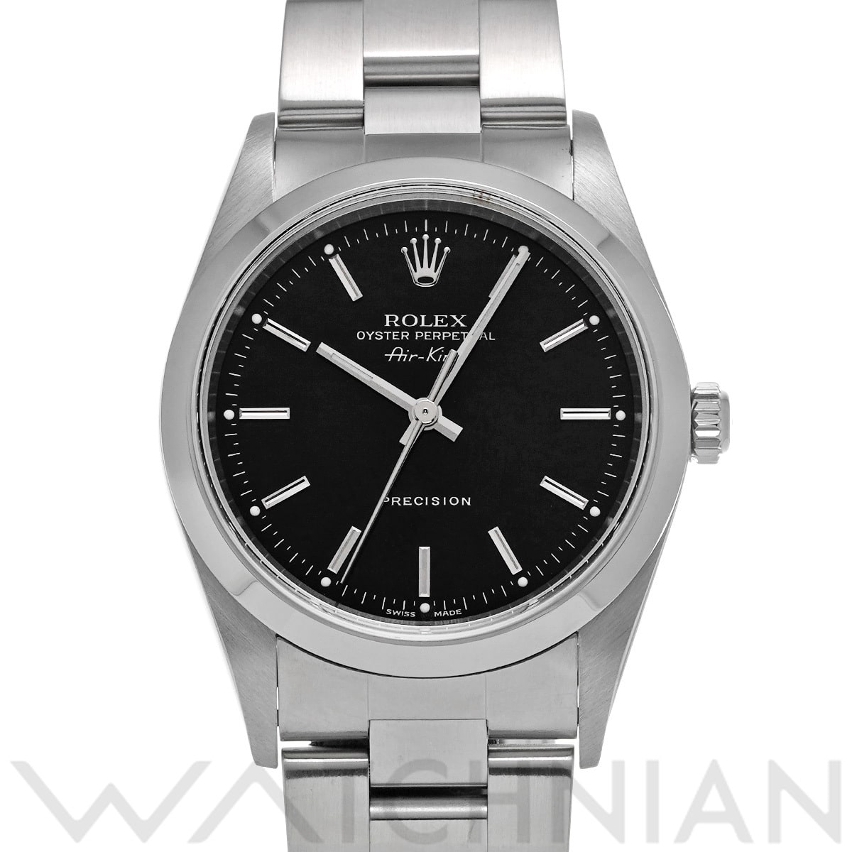 ロレックス エアキング 14000M ブラック メンズ 時計 【中古】【wristwatch】