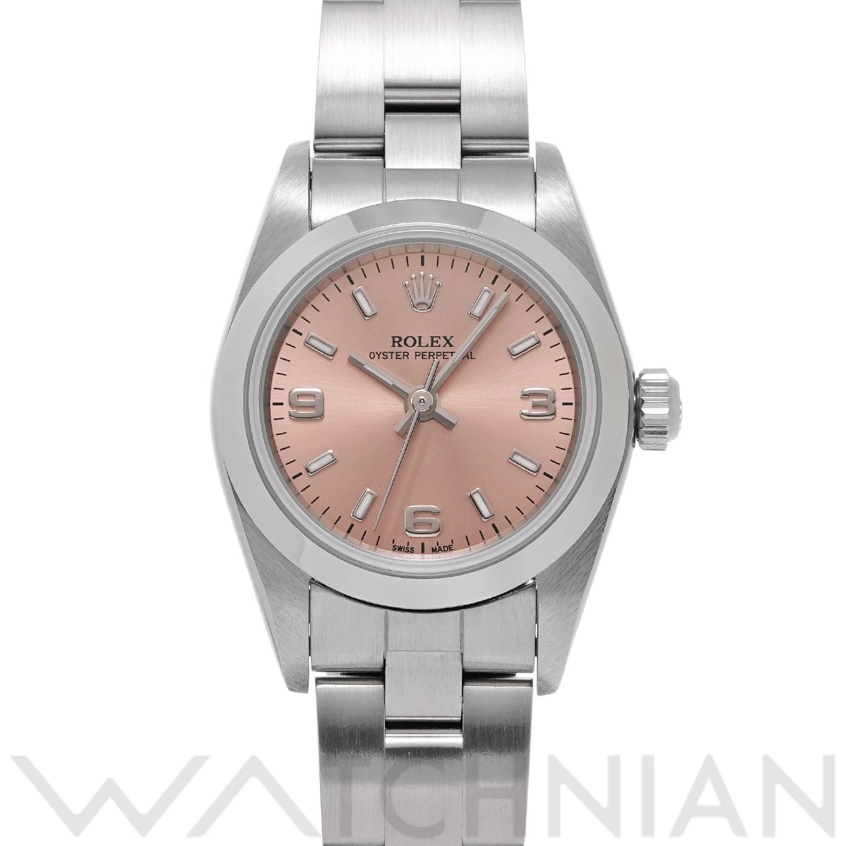ロレックス オイスターパーペチュアル 76080 ピンク レディース 時計 【中古】【wristwatch】