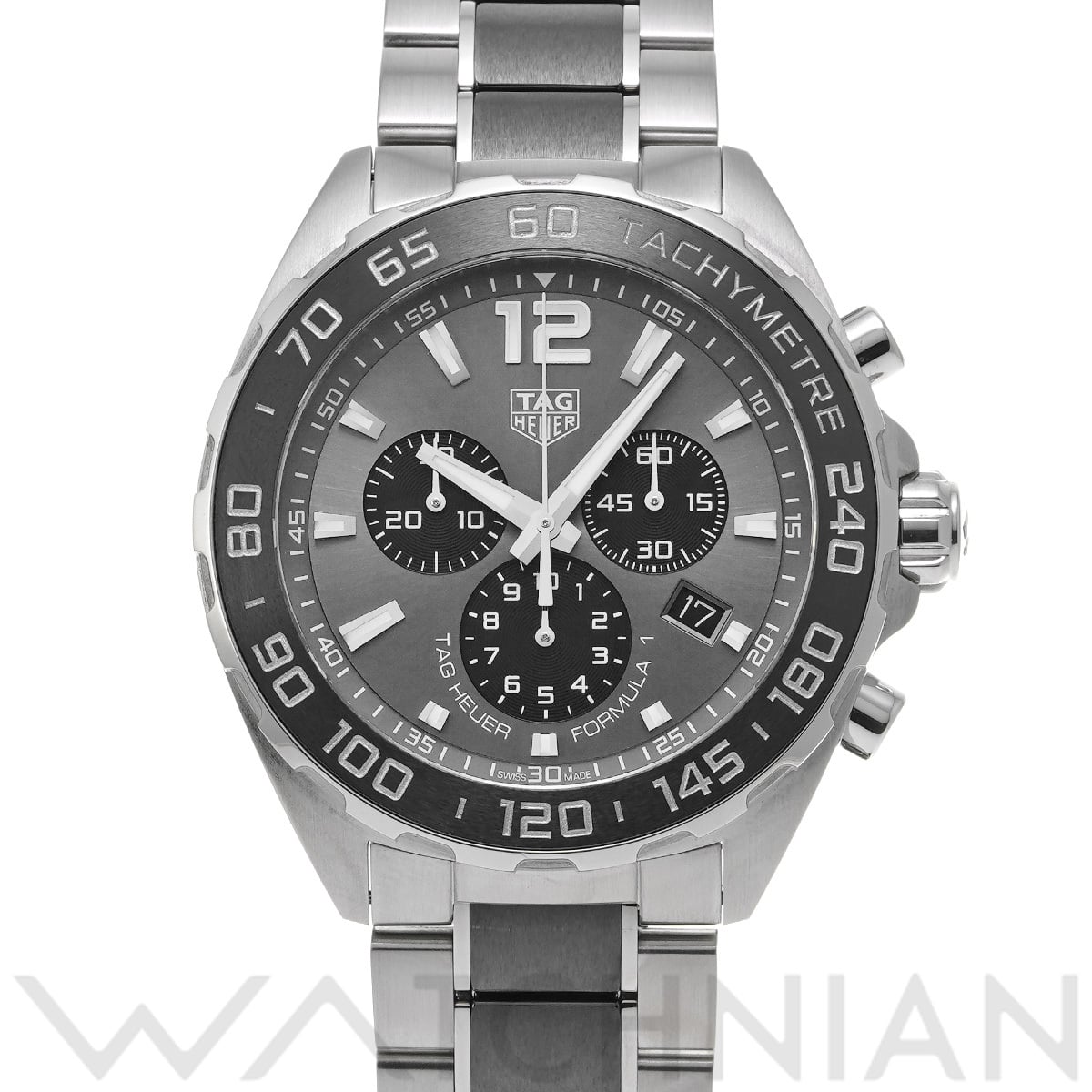 タグ ホイヤー フォーミュラ1 クォーツ クロノグラフ CAZ1011.BA0843 グレー/ブラック メンズ 時計 【中古】【wristwatch】