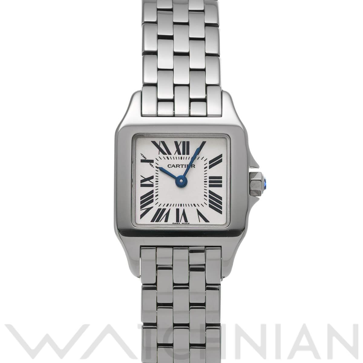 カルティエ サントス ドゥモワゼル SM W25064Z5 シルバー レディース 時計 【中古】【wristwatch】