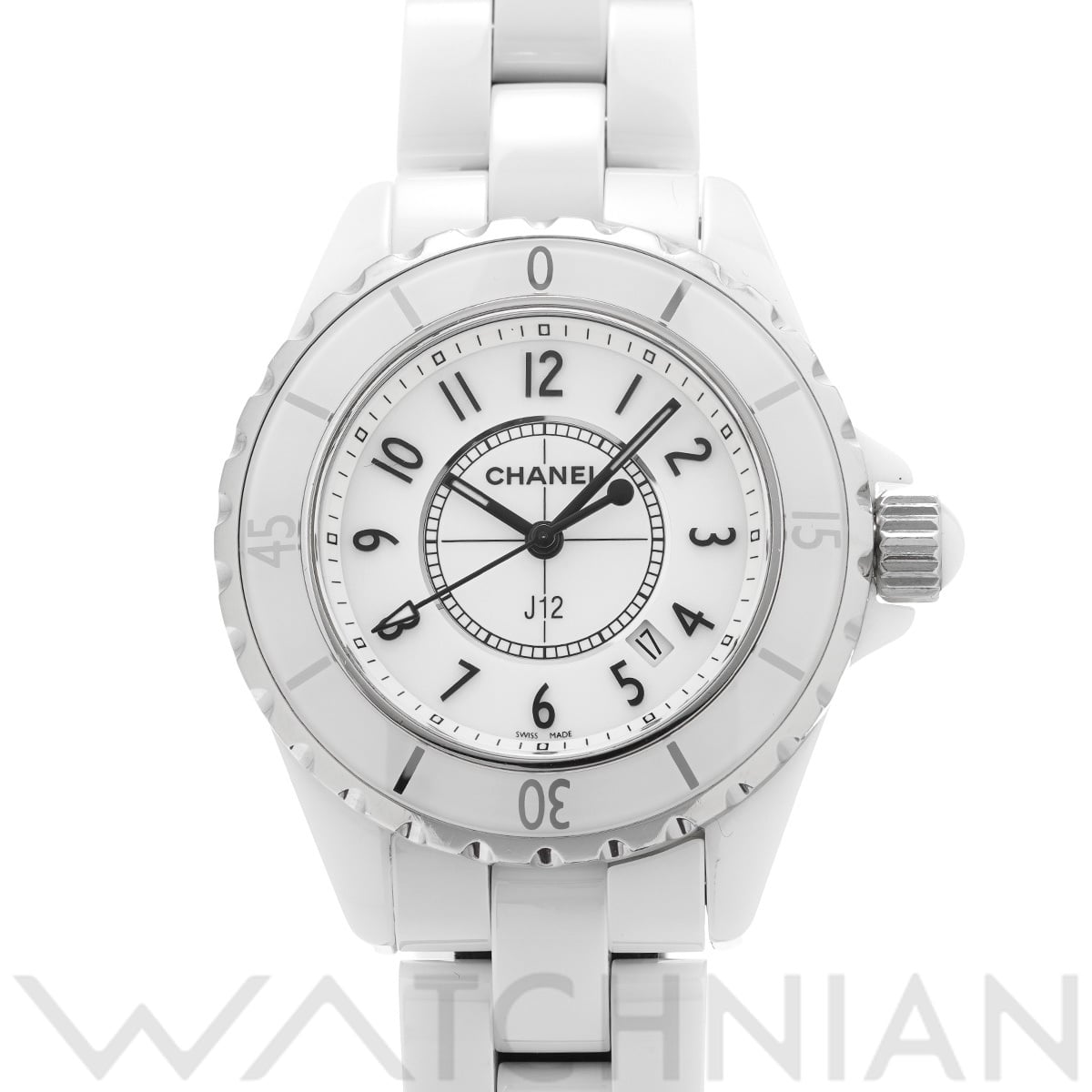 シャネル J12 33MM H0968 ホワイト レディース 時計 【中古】【wristwatch】
