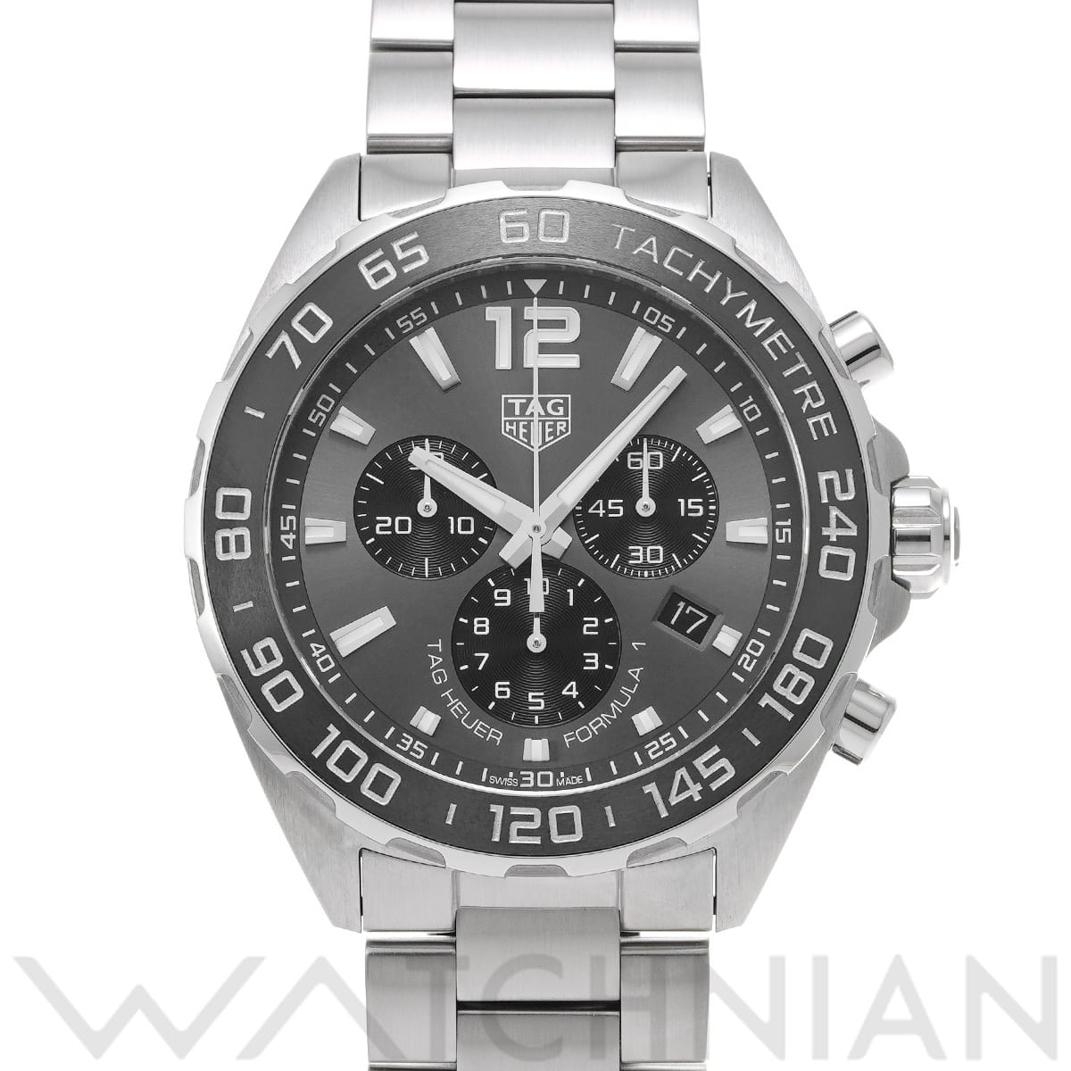 タグ ホイヤー フォーミュラ1 クォーツ クロノグラフ CAZ1011.BA0842 グレー/ブラック メンズ 時計 【中古】【wristwatch】