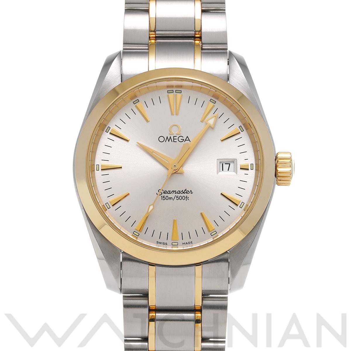 オメガ シーマスター アクアテラ 2318.30 シルバー メンズ 時計 【中古】【wristwatch】