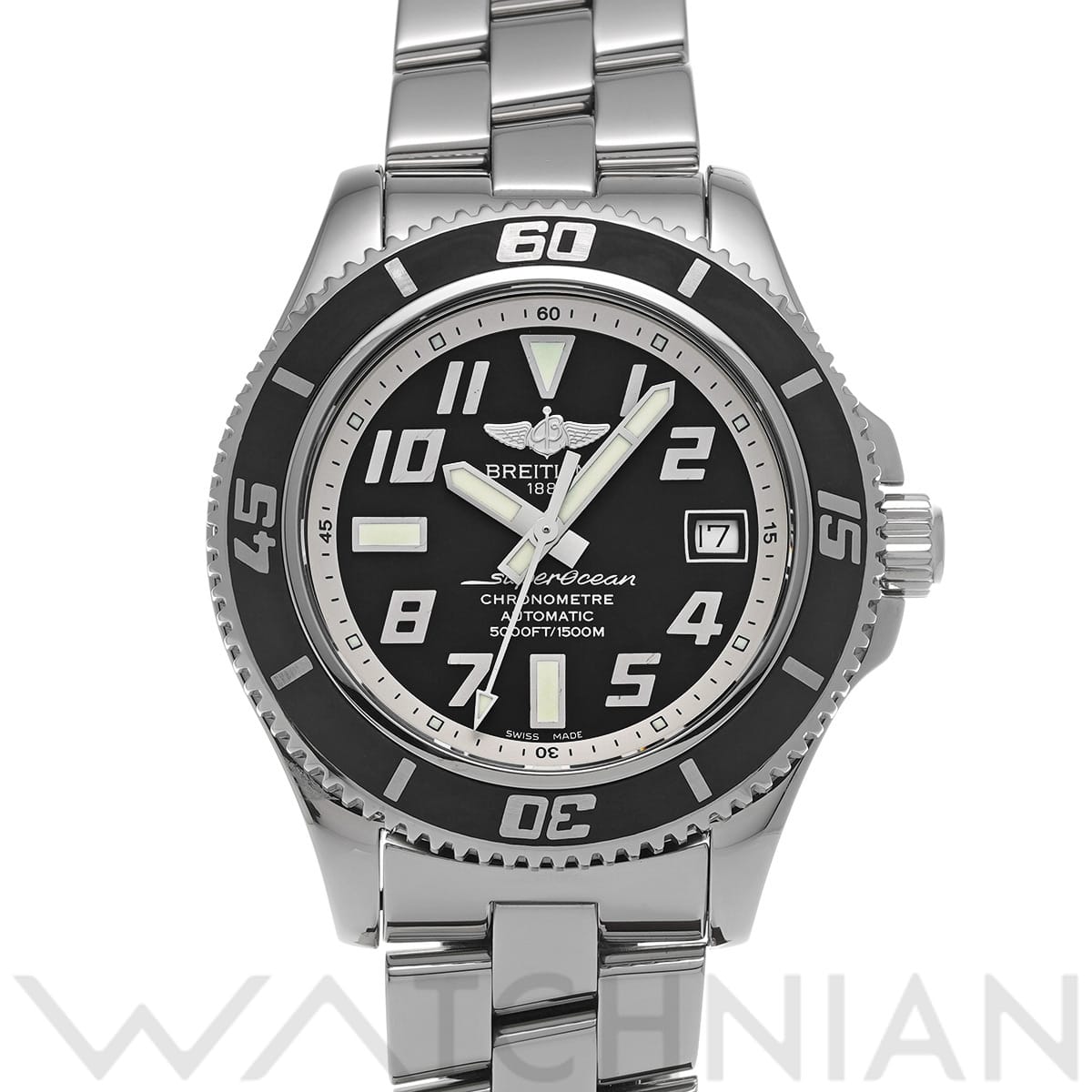 ブライトリング スーパーオーシャン 42 A17364 ブラック メンズ 時計 【中古】【wristwatch】