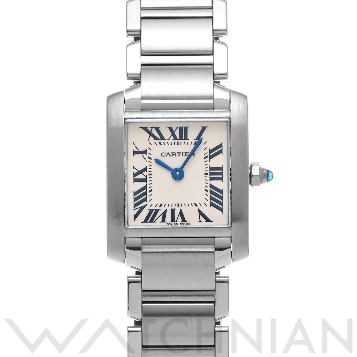 カルティエ タンクフランセーズ SM W51008Q3 シルバー レディース 時計 【中古】【wristwatch】