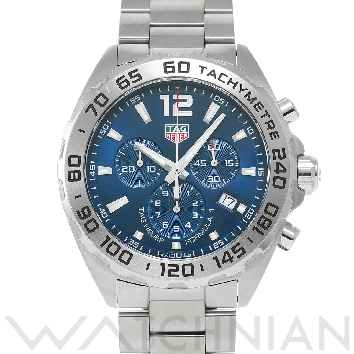 タグ ホイヤー フォーミュラ1 クォーツ クロノグラフ CAZ101K.BA0842 ブルー メンズ 時計 【中古】【wristwatch】